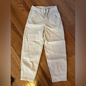 Beige corduroy pants